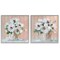 Stupell Industries Abstract Floral Vase 2 pc Framed Giclee Wall Art Set Design by Sally Swatland